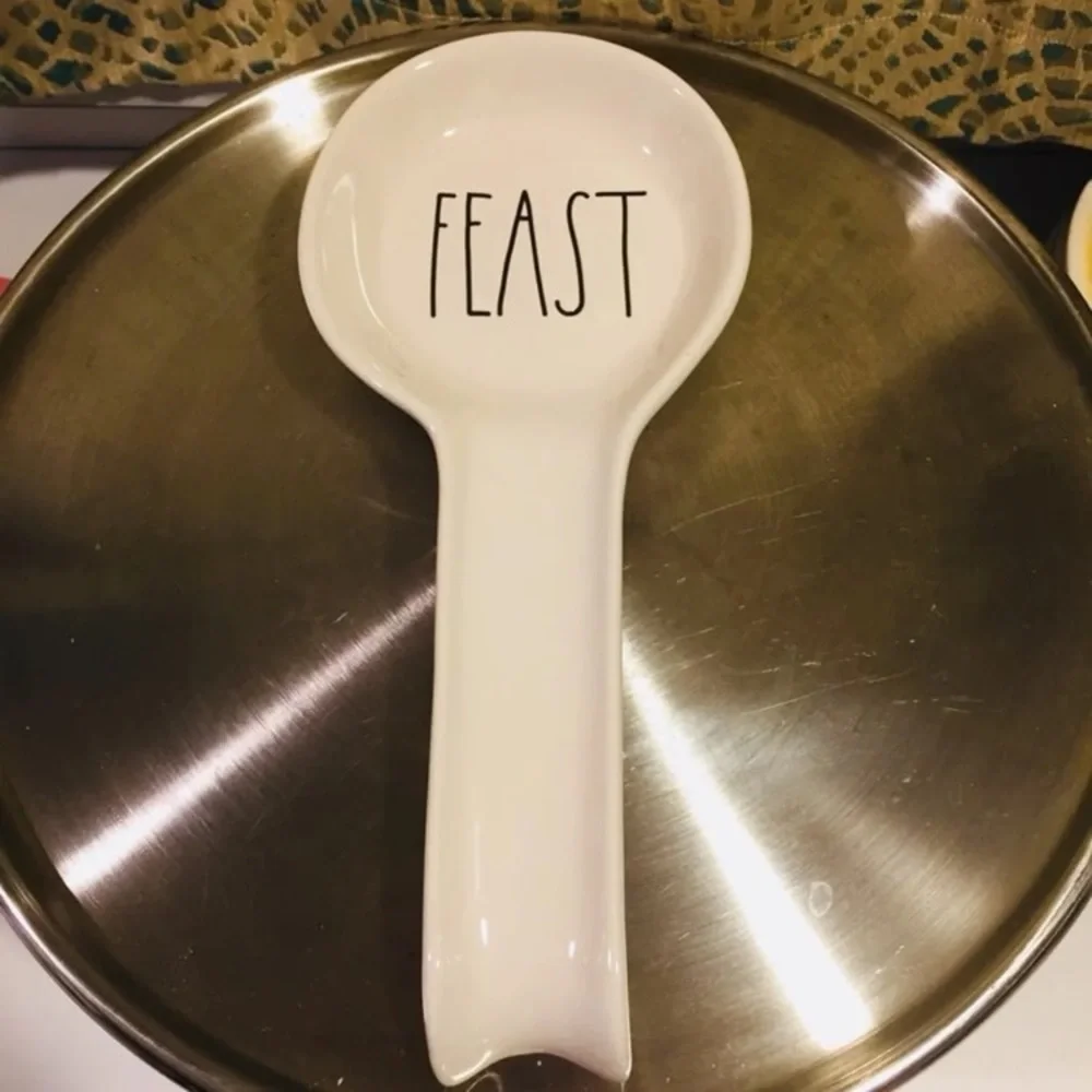 Rae Dunn FEAST Spoon Rest thanksgiving NWT holiday